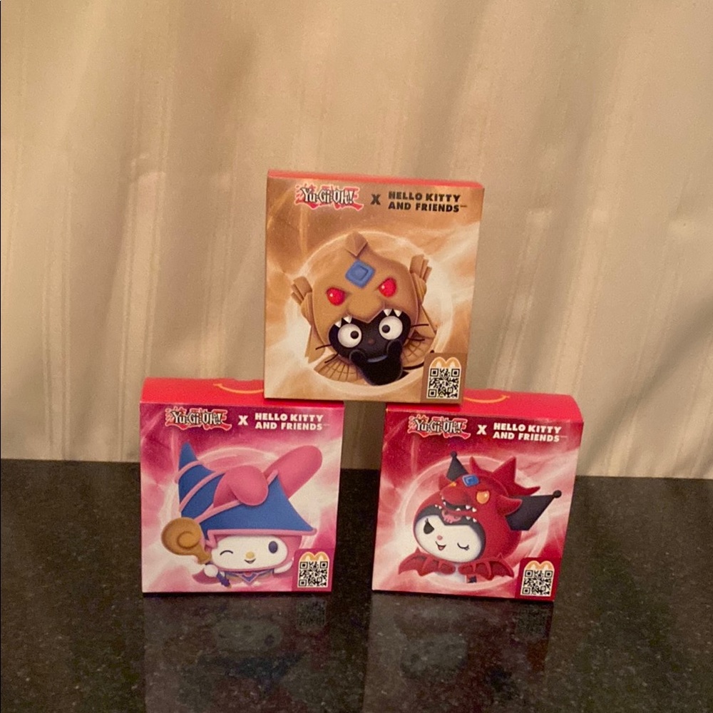 3 Yu-Gi-Oh! X Hello Kitty and Friends McDonald's Happy Meal Toys